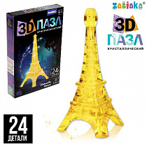 ZABIAKA 3D пазл кристаллический "Башня", 24 детали, 2 цвета, свет №SL-7032 121862