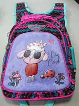 Рюкзак школьный для девочки арт.0122 овечка