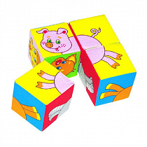 Игрушка кубики "Собери картинку" ( Домашние животные) 209