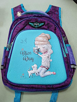 Рюкзак школьный для девочки арт.0122 девочка