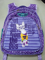 Рюкзак школьный для девочки арт.0122 собачка