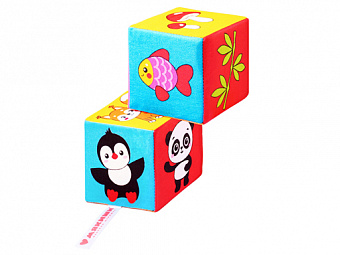 Игрушка кубики "Мякиши" (Кто что ест) 590
