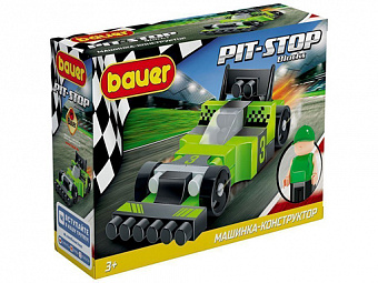 игрушка 812 Гоночная машина конструктор в коробке "Pit Stop" (цвет черный, зелёный) (по 10 шт./кор.)
