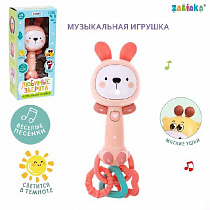 ZABIAKA Музыкальная игрушка "Музыкальный зайчик" звук, свет SL-05330B   7113901