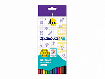 Набор цветных  карандашей Лео Учись LSCP-24 заточенный 24цв.