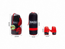 Набор д/бокса: груша 16х45 см, перчатки д/бокса 16х24 см, арт. 9101