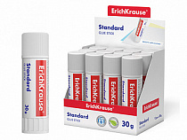 Клей-карандаш ErichKrause® Standard, 30г (в коробке-дисплее по 12 шт.) 48033