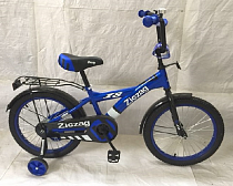 Велосипед двухколесный детский ТМ ZIGZAG, модель SNOKY, диаметр колеса 16", синий (008547)