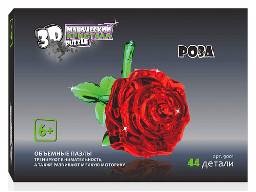 3D-Пазл 9001 "Роза", 44 дет.  3d14