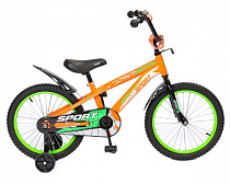 Велосипед двухколесный детский ТМ ZIGZAG, модель CROSS, диаметр колеса 18", оранжевый