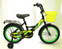Велосипед двухколесный детский ТМ ZIGZAG, модель CLASSIC, диаметр колеса 14",черный( 052576)