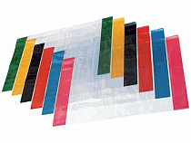 Обложка ПВХ 230*455мм, 110мкм, для учебников универсальная, формат А5, прозрачная, цветной клапан