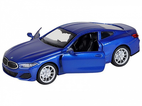 ТМ "Автопанорама" Машинка металл.1:44 BMW M850i Coupé, синий, инерция, откр. двери, в/к 17,5*12,5*6,