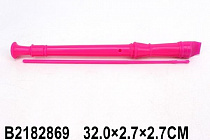 Флейта, цвет розовый, в/п 32*2,7*2,7 см