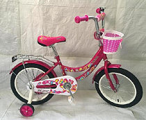 Велосипед двухколесный детский ТМ ZIGZAG, модель FORIS, диаметр колеса 16", малиновый (052613)