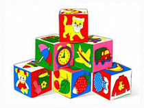 Мягкая игрушка кубики "Мякиши" (Предметы) 001