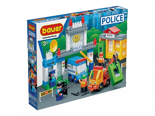 игрушка 632  Конструктор Бауер "Полиция" набор Ограбление банка