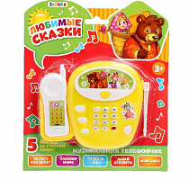 ZABIAKA телефон стационарный "Любимые сказки", звук, №SL-01279  3217442