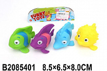 Набор игрушек для купания "Рыбки" (4 шт. в наборе), в/п 8,5*6,5*8 см