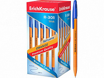 Ручка шариковая ErichKrause® R-301 Orange Stick 0.7, цвет чернил синий (в коробке по 50 шт.)
